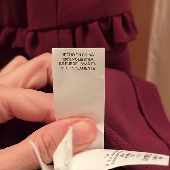 NWT Kate Spade Ruffle Shift Dress Medium in color “Ma Cherie” “My love” - Picture 9 of 12